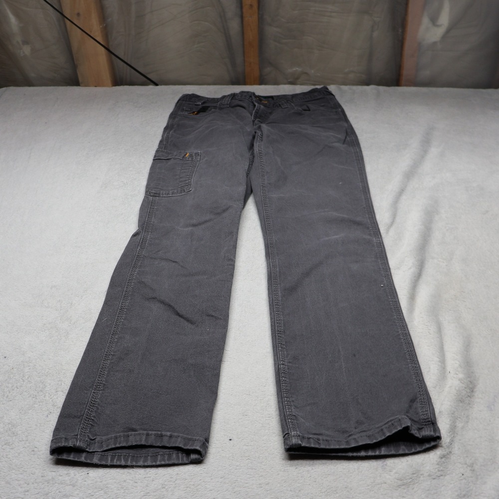 Ariat Pants Mens 30x32 Grey Rebar DuraStretch M7 Rebar Slim Straight Leg Cargo
